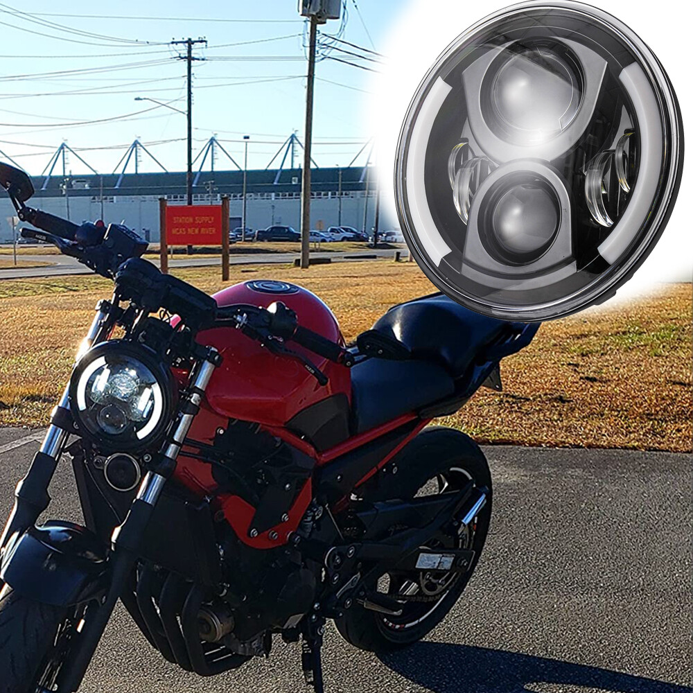 7” LED Headlight Lamp Beam IP67 DRL Turn Signal Round for YAMAHA FZ6R FZ-07 FZ8