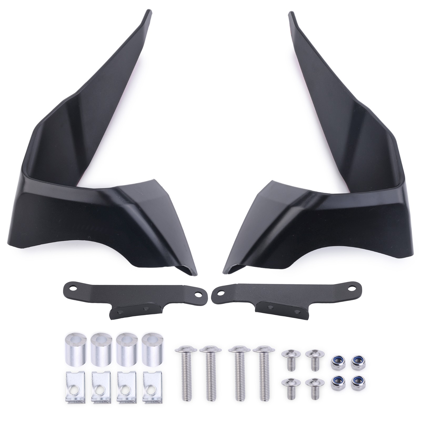 FRONT SPOILER WING AERODYNAMIC WINGLET KIT FOR KAWASAKI ZX-6R 2024-2026 FAIRING