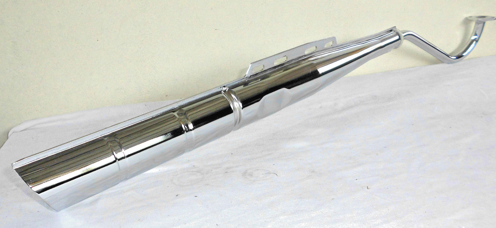 22mm Moped Exhaust Chrome With Aluminiumdämpfereinsatz Puch Maxi X 30/40-A