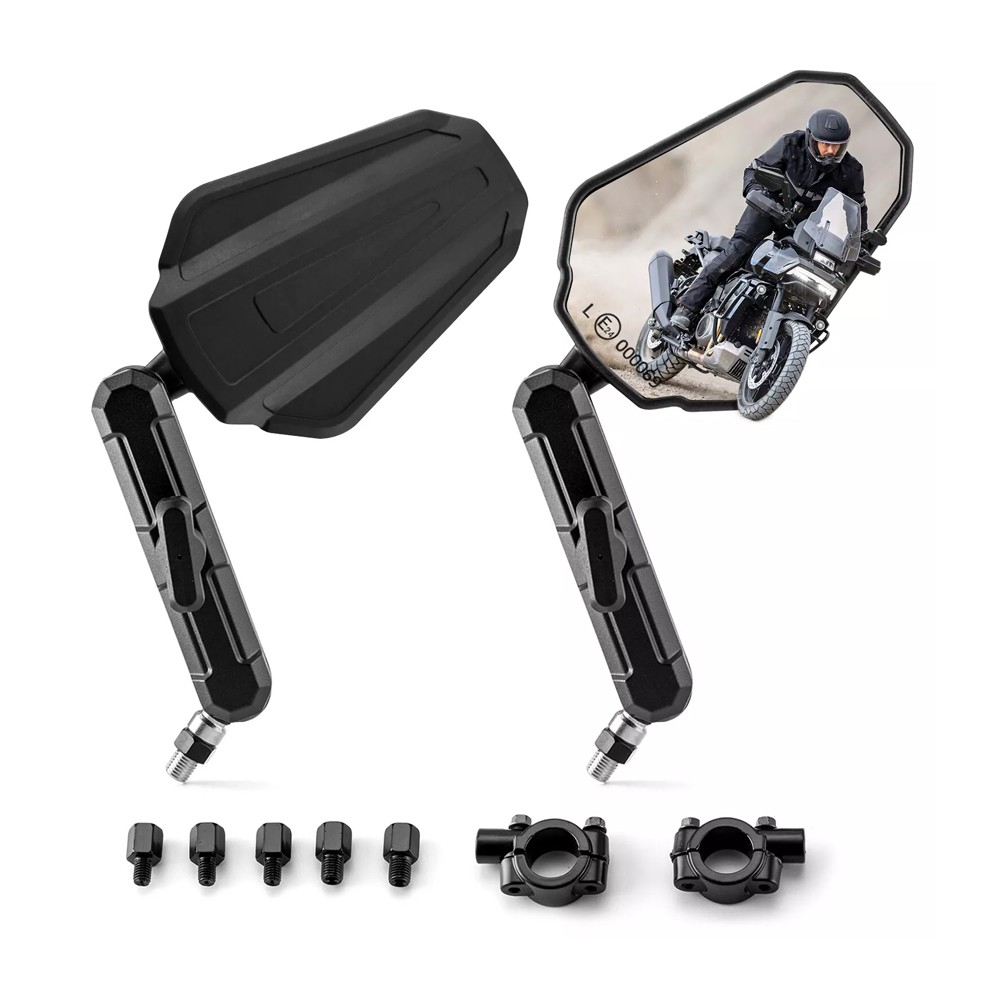 For Dirt Bike Dual Sport Pair Adventure Motorcycle Mirrors 7/8″ Hanlerbar Mount