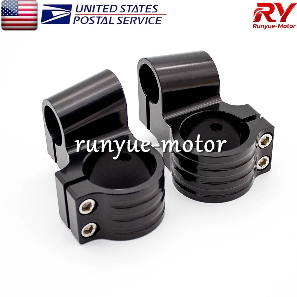 43mm Rised Fork Clip-ons Handlebars Heads Mounts Bar Clamp 10 Degrees 7/8″ 22mm