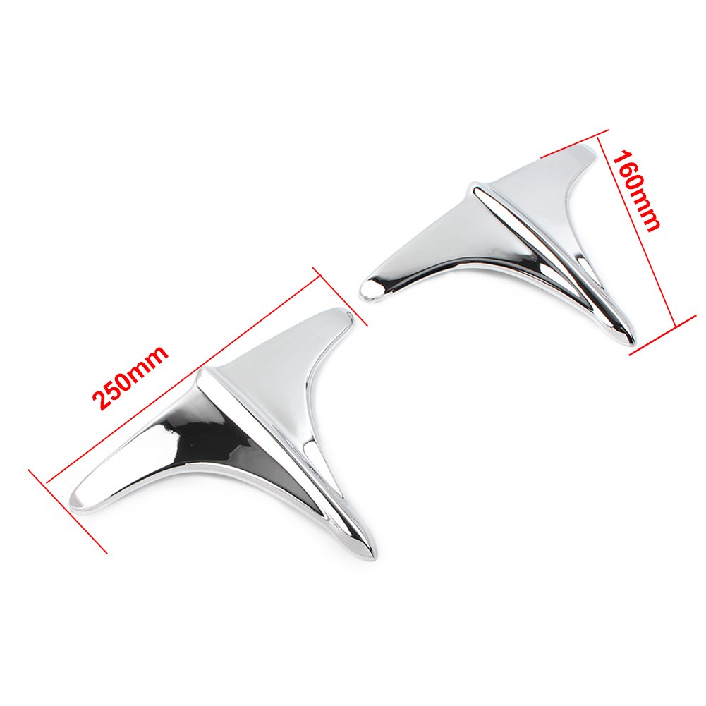 Chrome Rear Fender Accents Leading Front Edge Trim For Harley Touring 2009-2017