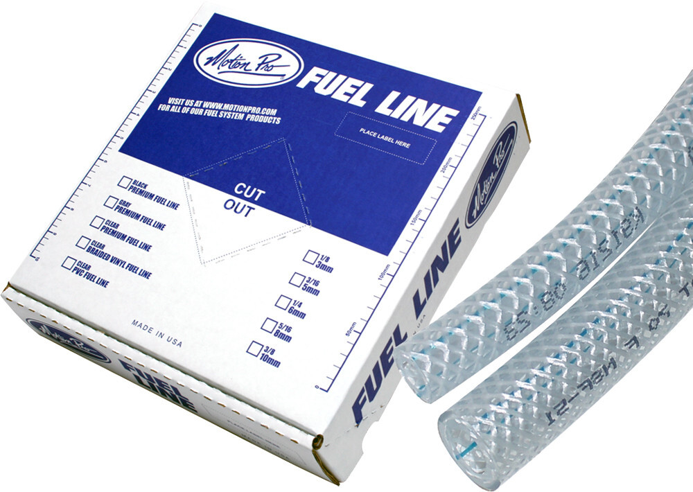 Motion Pro Braided Vinyl Fuel Line 5/16in. ID x 9/16in. OD 12-0011
