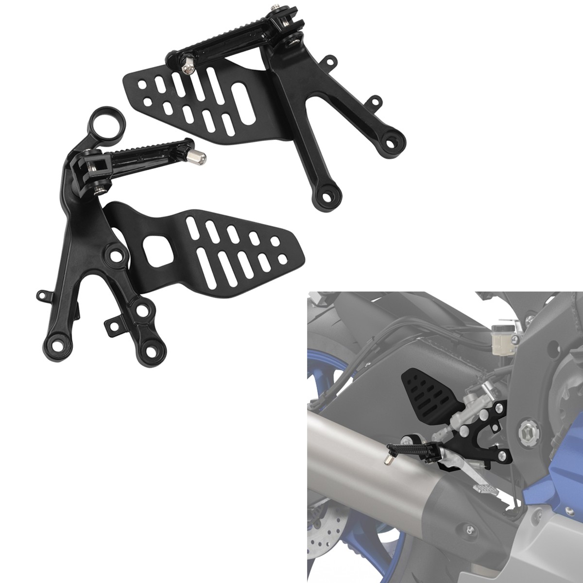 Rider Driver Footpeg Footrest Bracket Fit For Yamaha YZF R6 2006-2016 2015 2014