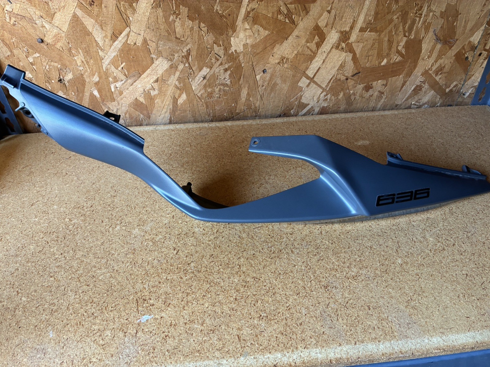 2019-2025 Kawasaki Ninja ZX-6R Left Rear Tail Fairing Cowl OEM 36041-0051 GREY