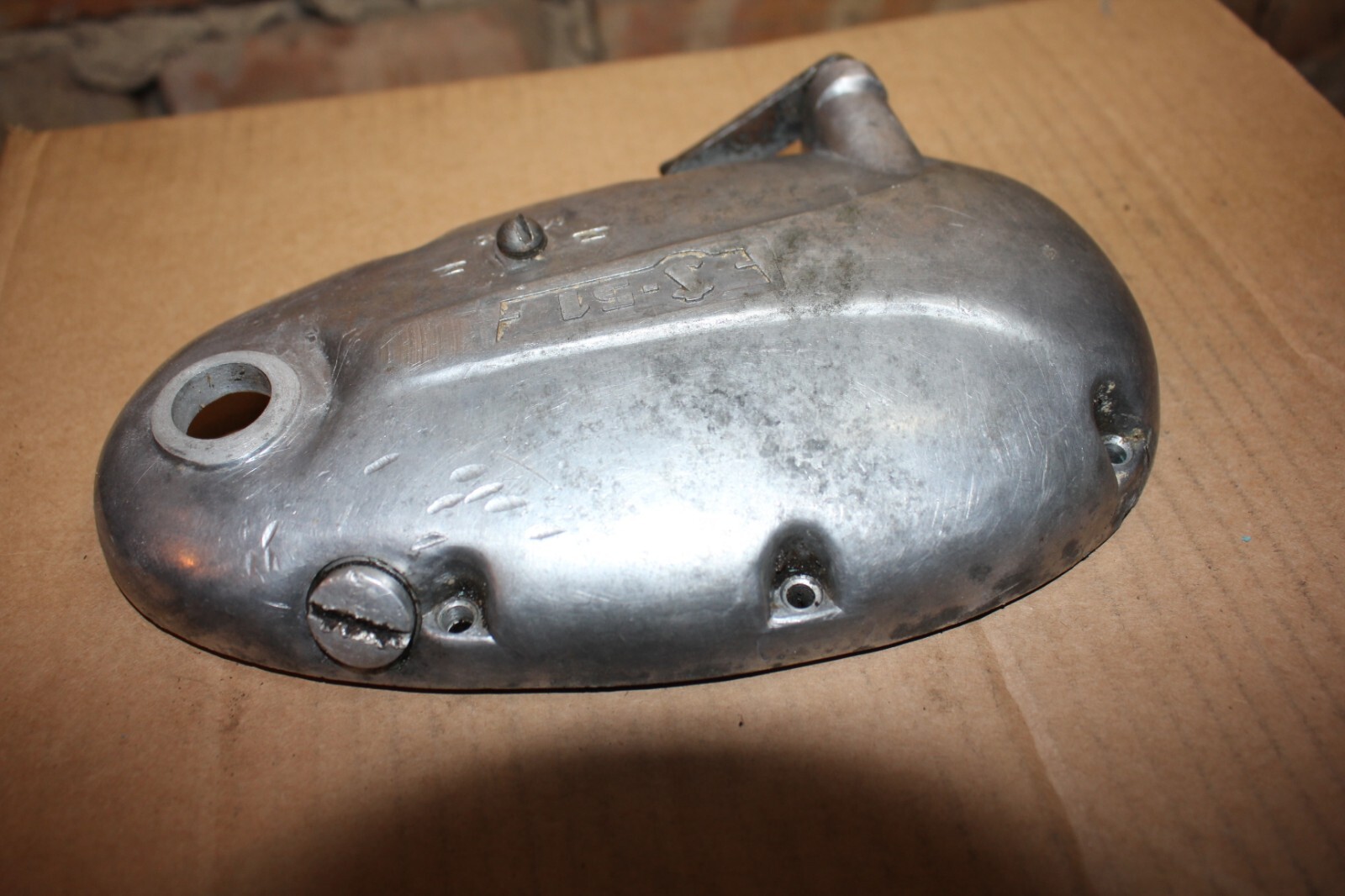 ORIGINAL VINTAGE S-51 SHIAULIAI RIGA-3 РИГА-3 MOPED ENGINE CLUTCH COVER 1965-68