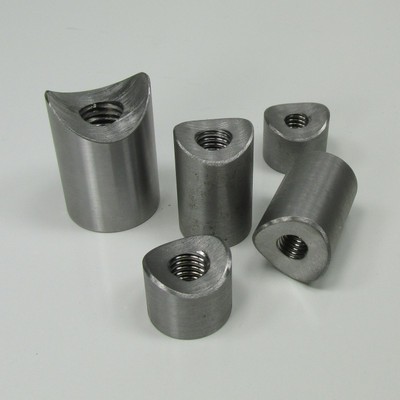 BILLET PROOF DESIGNS 1-1/16″ Long, 3/4″ OD Coped Bungs, 5/16″-18 Thread