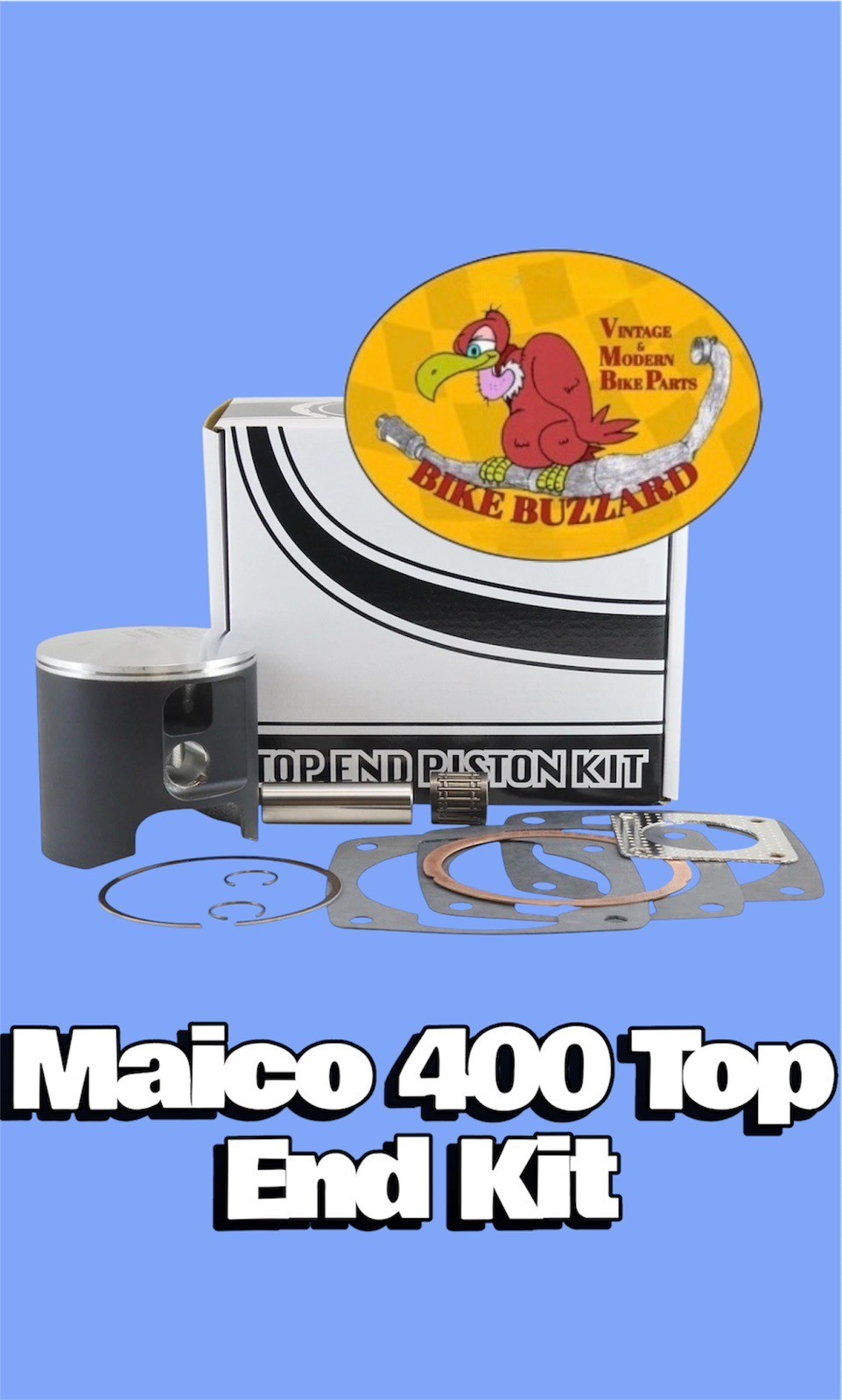 Maico 400 Piston /Gaskets /Bearing Kit MC / GP / AW 1972 & Later 77 – 78mm NEW!