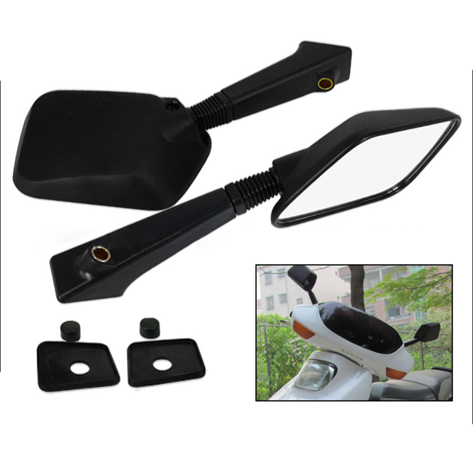 1Pair CF80 CH80 NH80 CH125 CH150 CH150D DELUXE Rearview Mirrors For Honda Elite