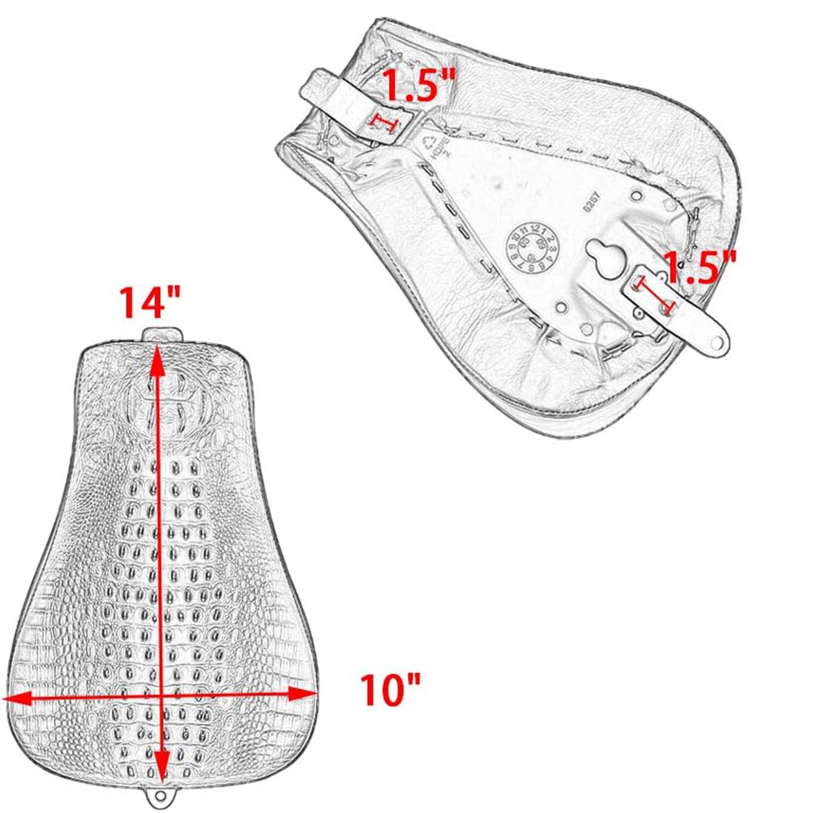 For Harley Sportster XL1200 883 Iron Motorcycle Front Driver Solo Seat Cushion