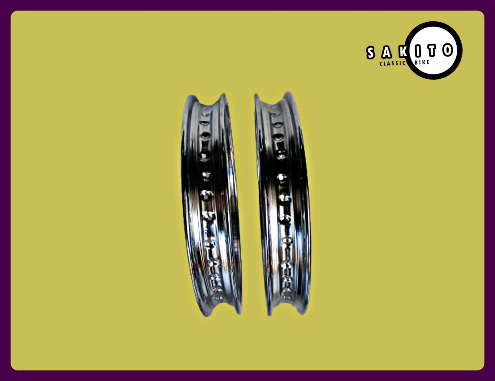 Fit Yamaha DT1 DT2 DT3 Front19″& Rear18″ Steel Wheel Rim Set [sa2066]