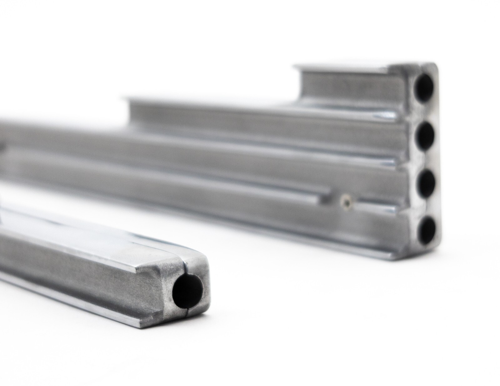 ALUMINUM BILLET 9.5MM WIRE LOOM SET FINNED – POLISHED
