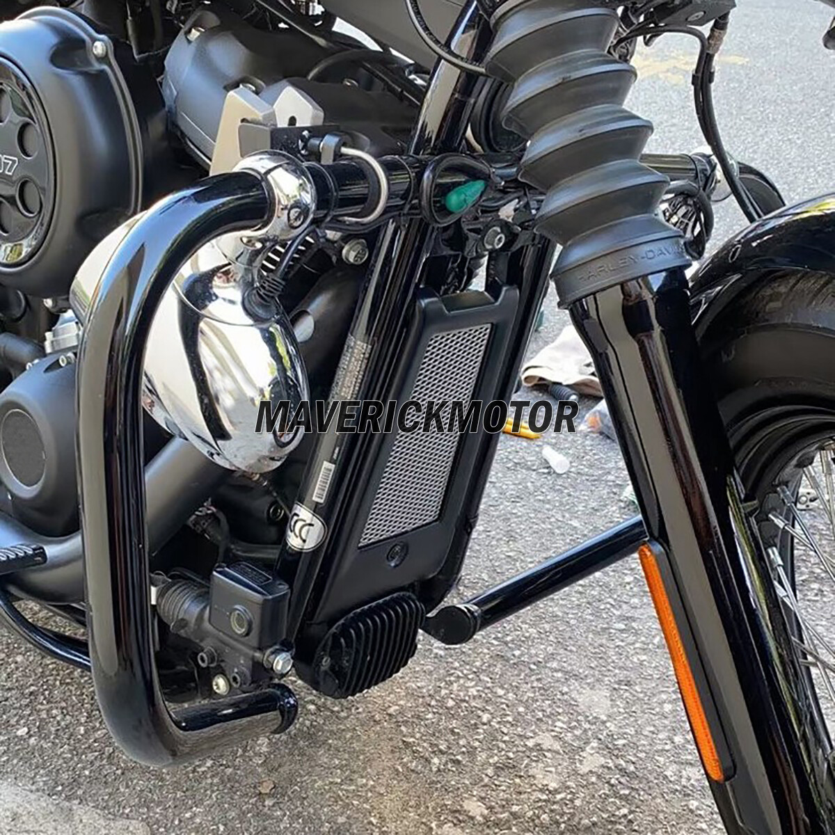 Radiator Grill Cover Protector For Harley Softail Street Fat Bob 114 2018 – 2022