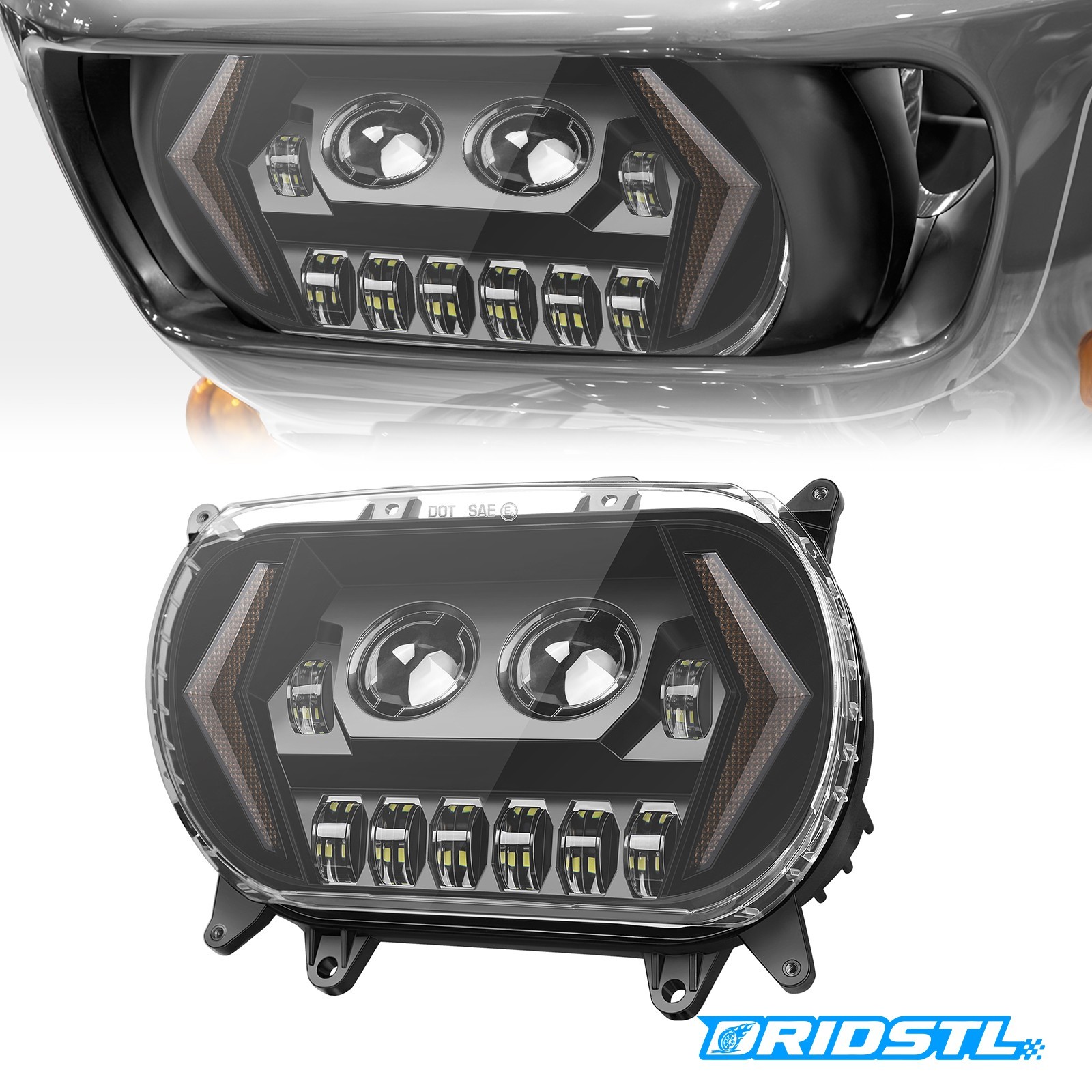 120W LED Headlight for Harley Road Glide FLTRX 2015-23 DOT DRL Amber Turn Signal