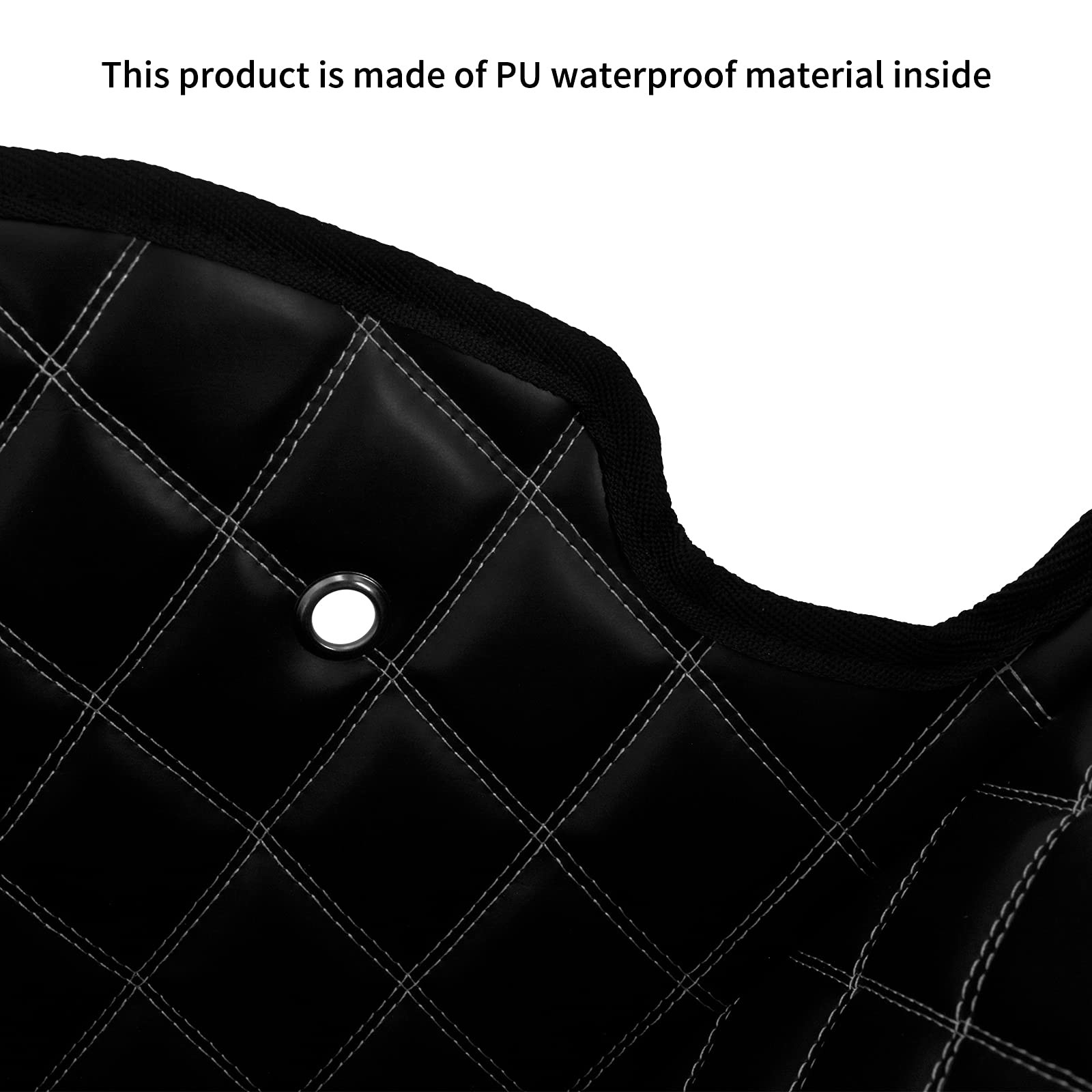 HDBUBALUS Non-Stretched Saddlebag Liners Non-Stretched, White Stitching