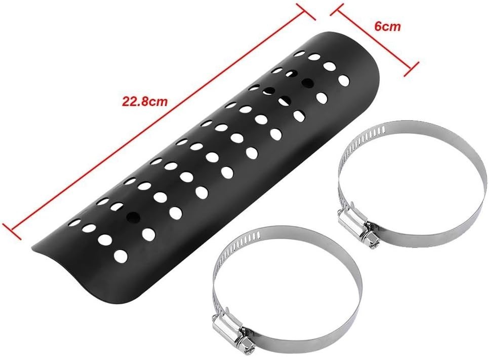 Motorcycle Heat Shield, Metal Exhaust Heat for Universal, Exhaust Pipe Heat S…