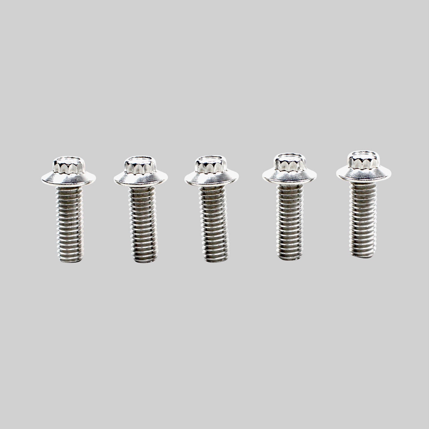 5PCS Silver Stainless Steel Mounting Screws Bolts for Harley Rear Brake Rotor