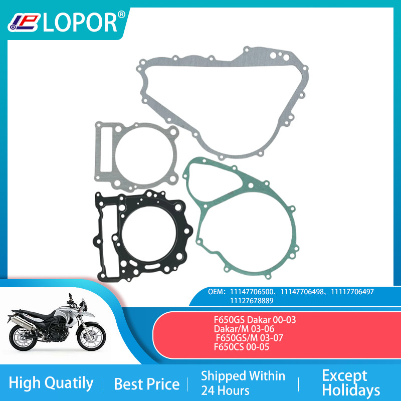 LOPOR Engine Cylinder Crankcase Repair Gasket Apply to F650GS Dakar 00-03 650CS