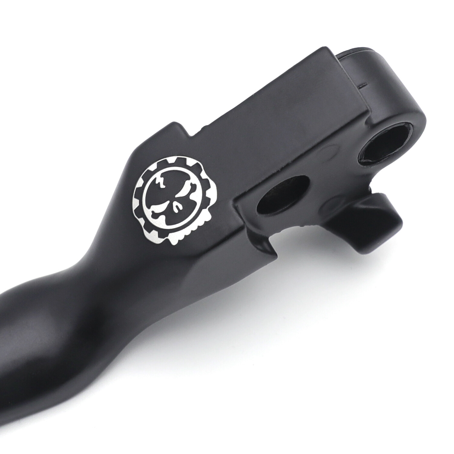 Black Skull Brake Clutch Hand Lever For Harley 96-07 Dyna /96-07 11-14 Softail