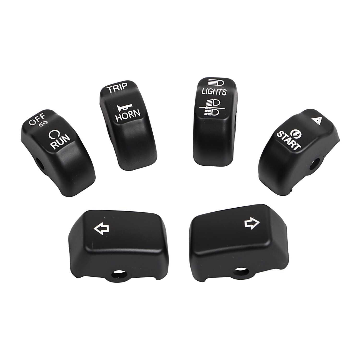 ABS Hand Control Switch Housing Button Cap For Harley Dyna Softail FXST FLSTN
