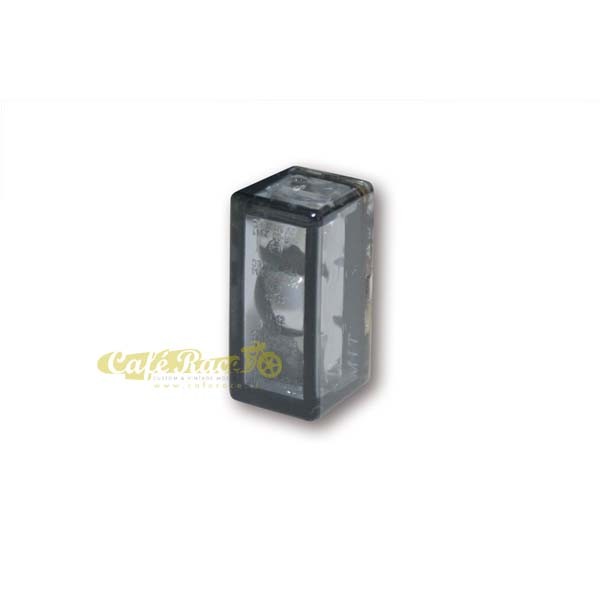 NoBrand Mini LED CUBE Tail Light Smoke Vertical Recessed 24mm, 103001, New, ECE