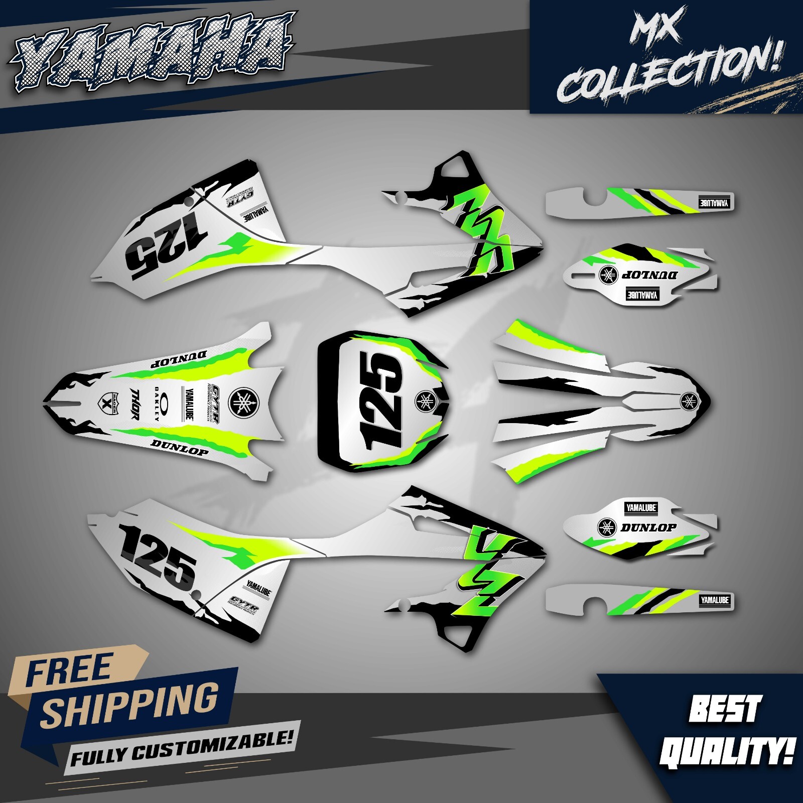 Yamaha YZ 125-250 (2022-2024) 2-Stroke Graphics Kit – Decals Stickers