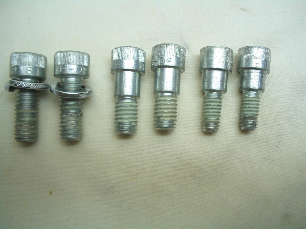 Chrome Passenger Footpeg Supports & Mounting Hardware Harley Touring ’93-later