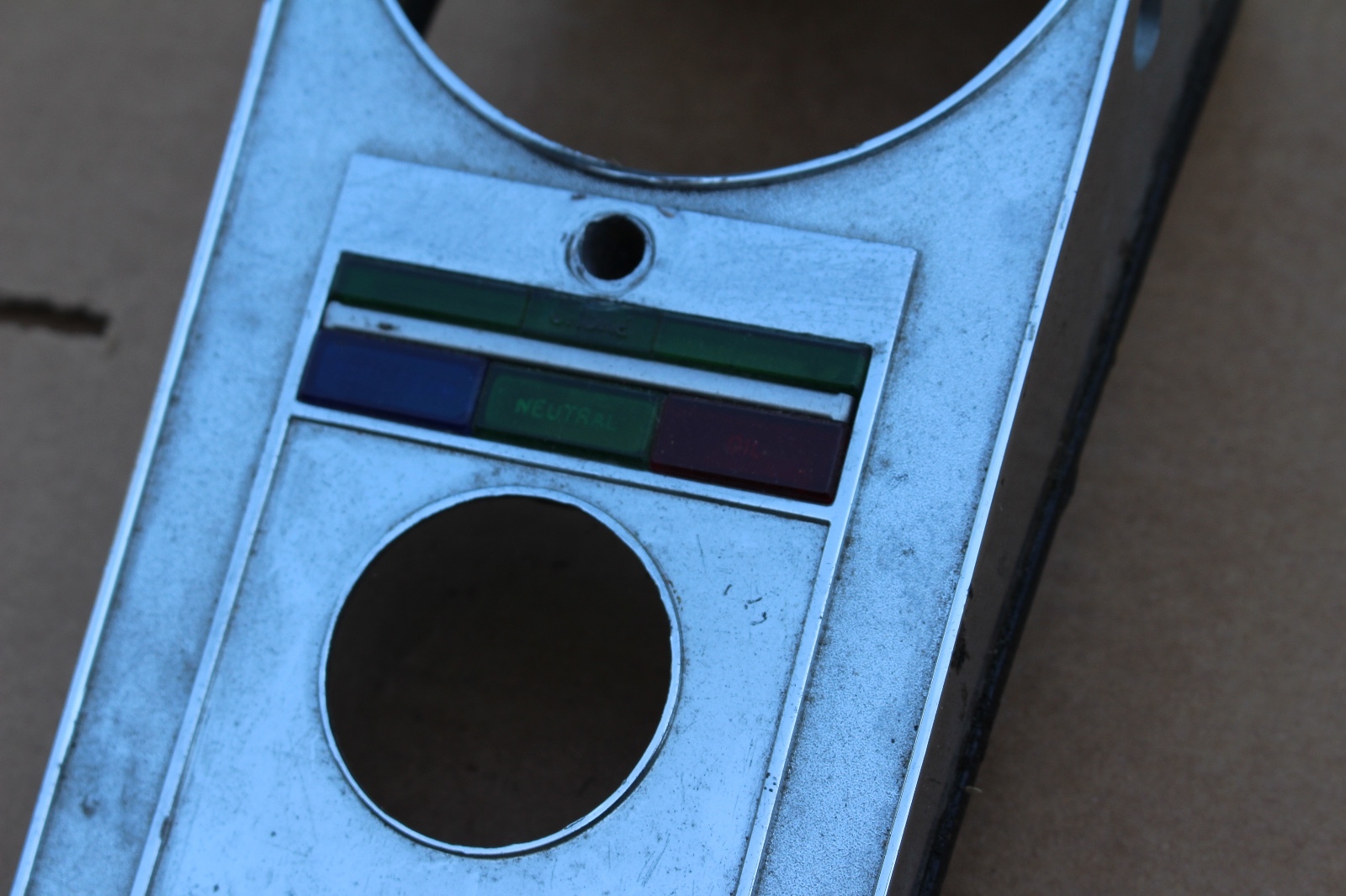 Chrome Dash 1968-Later Chrome Quality All Lenses In Tact In Great Shape (U-1904)