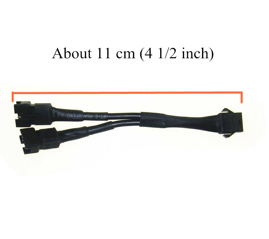 4Pcs Black 4 Pins Extension Cord 2.8ft For Motorcycle Led Underglow Lighting