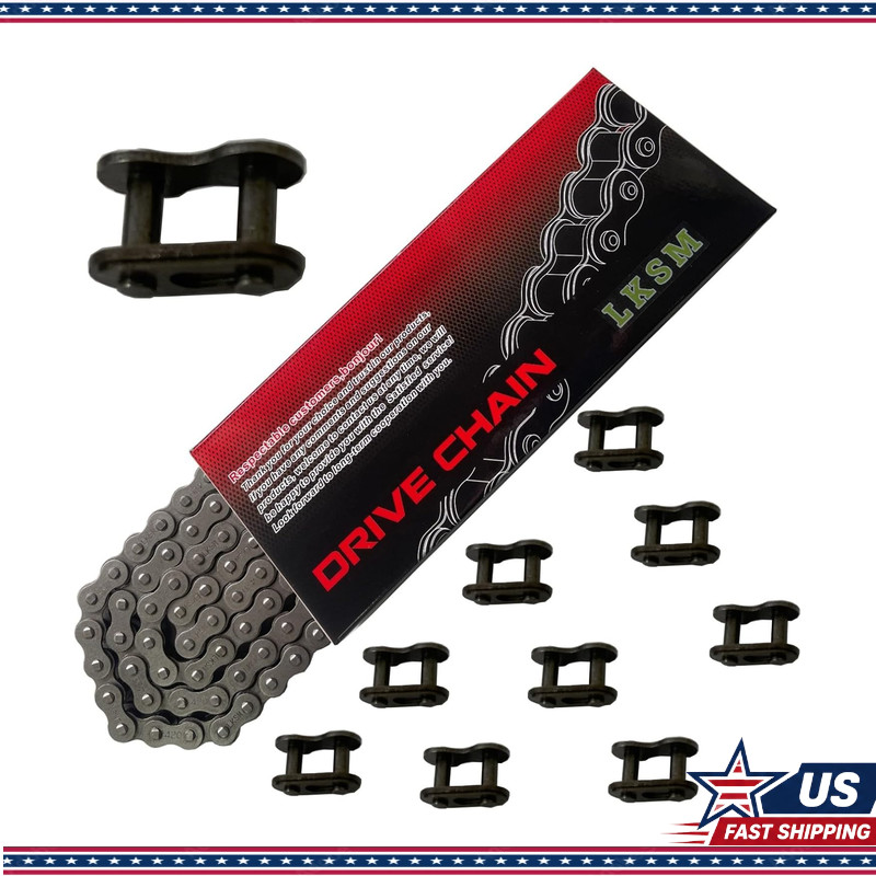 420 Motorcycle Chain 132 Links +10 Master Links 50 70 90 110 125cc SSR TaoTao Co