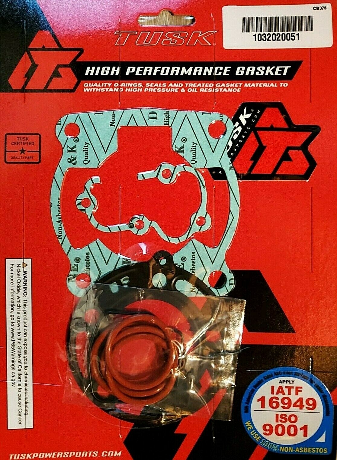 Tusk Top End Head Gasket Kit Kawasaki Kx85 2001–2013 Base, Cylinder, O-Rings T51