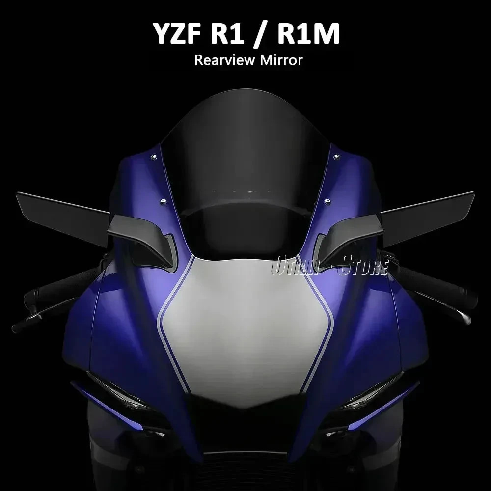 Side Mirrors Fit For Yamaha YZF R1 R1M 2020-Rearview Wind Wing Mirror Adjustable