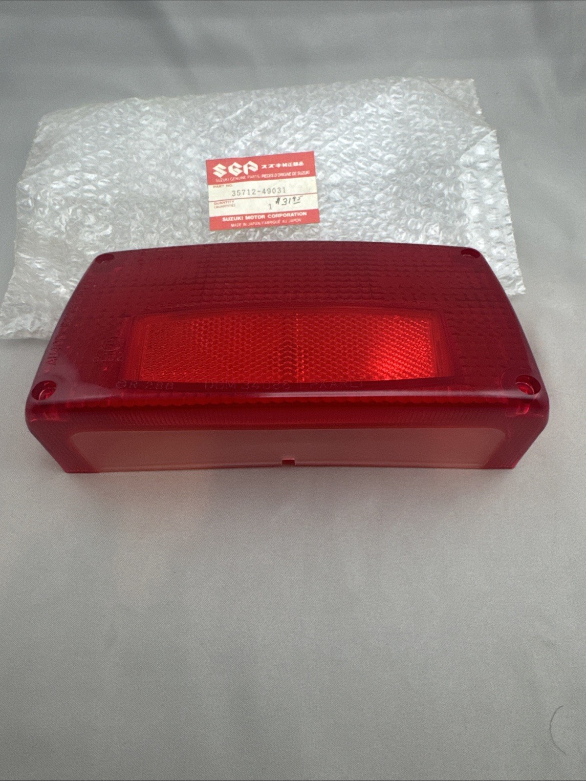 NOS OEM Suzuki GS1100E GS650E GS850G GS1000S GS750E Tail Light Lens 1978-85