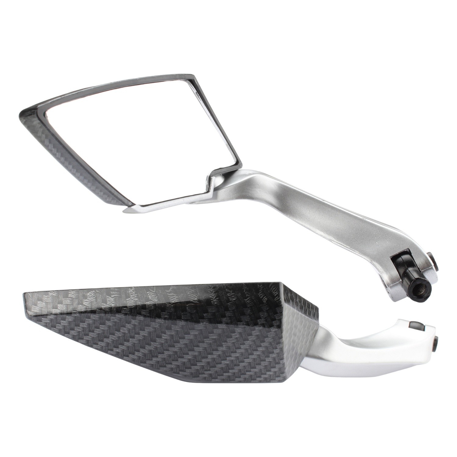 Rear view mirror mirror carbon look M8 for Simson S 51/1B 50 4-speed manufactured 89-90
