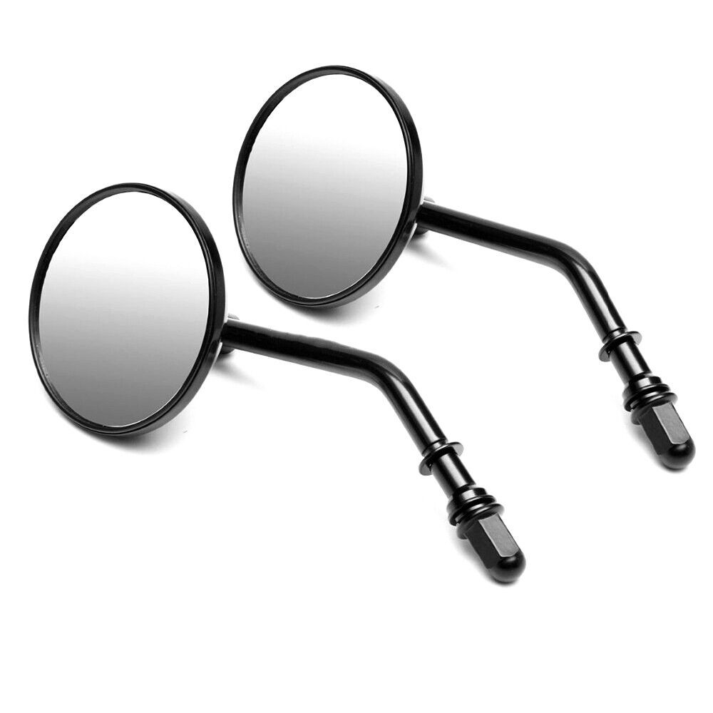 Round Rearview Side Mirror For Harley Touring Road Glide Sportster Softail Dyna