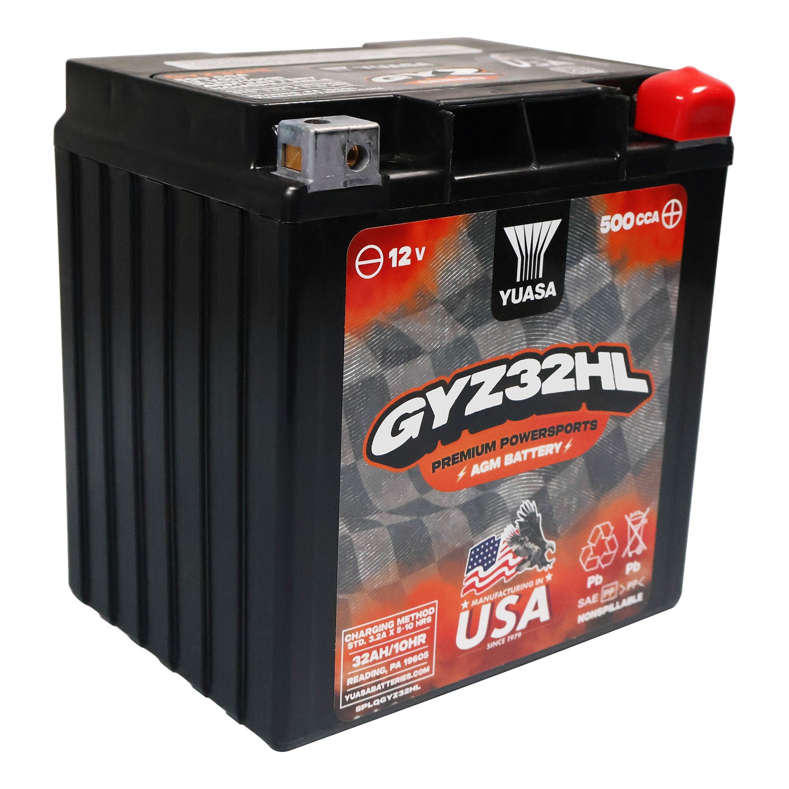 Yuasa AGM Battery GYZ32HL Sealed Factory Activated Fit For Harley Touring FL BMW