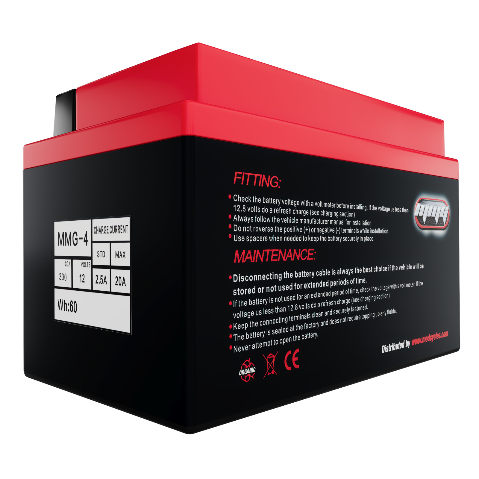 MMG YTZ10S Lithium Ion Sealed High Performance Powersports Battery 12V 300 CCA