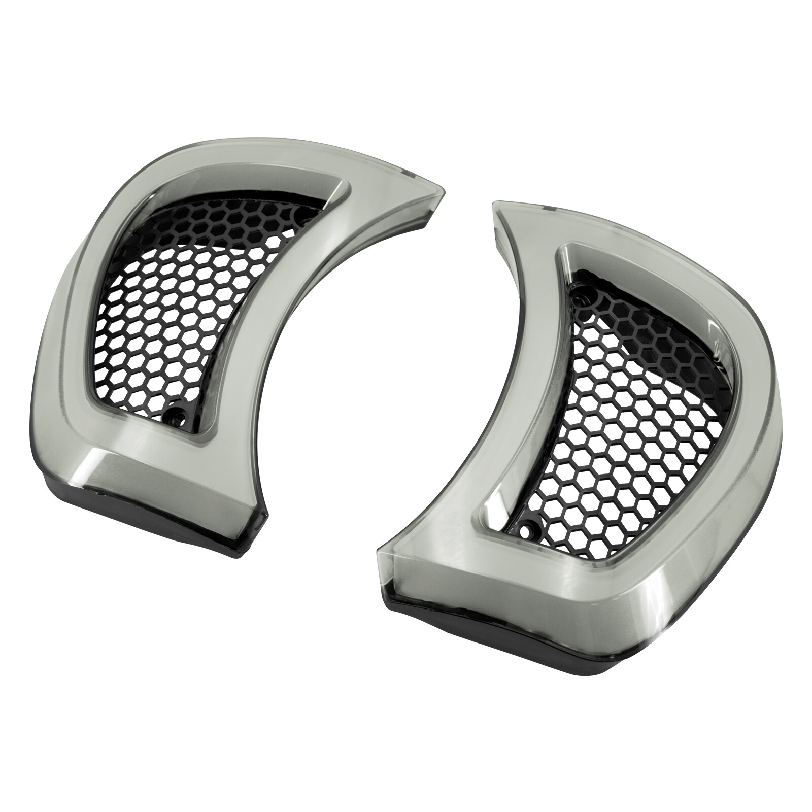 Headlight Vent Accent LED Turn Signal Light Clear Lens For Harley Road Glide 15+