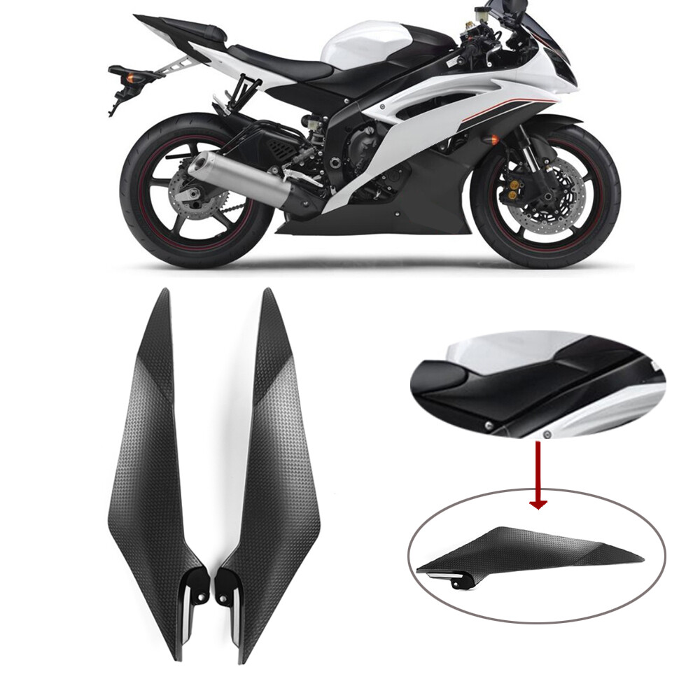Black Fairing Gas Tank Side Panel Cover for Yamaha YZF R6 2008 09 10 11 – 2016