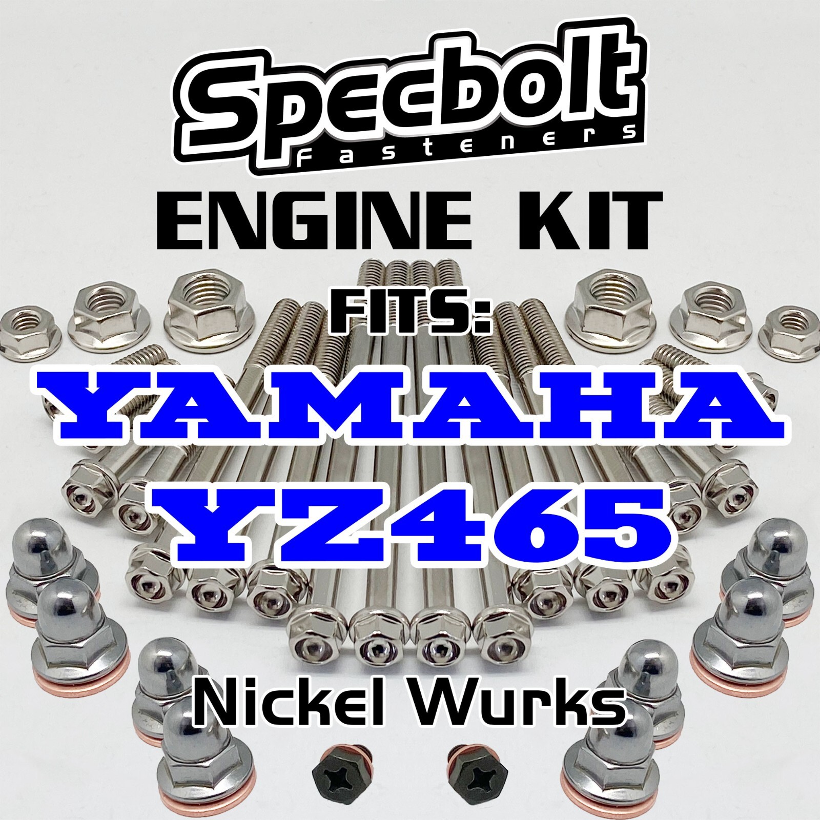 YZ465 IT465 Engine Bolt Kit for Yamaha IT YZ 465 Specbolt Nickel Wurks Ti Look