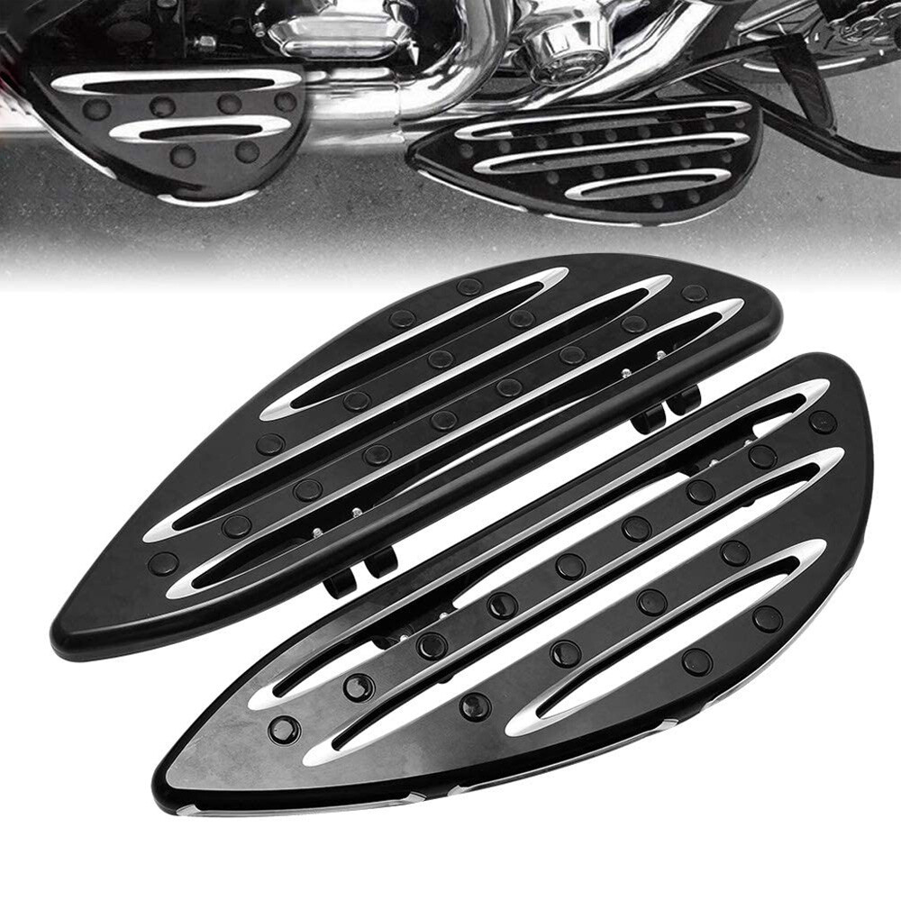 FRONT / REAR FOOTPEGS FLOORBOARDS FOOTBOARDS BOARDS FOR HARLEY TOURING SOFTAIL