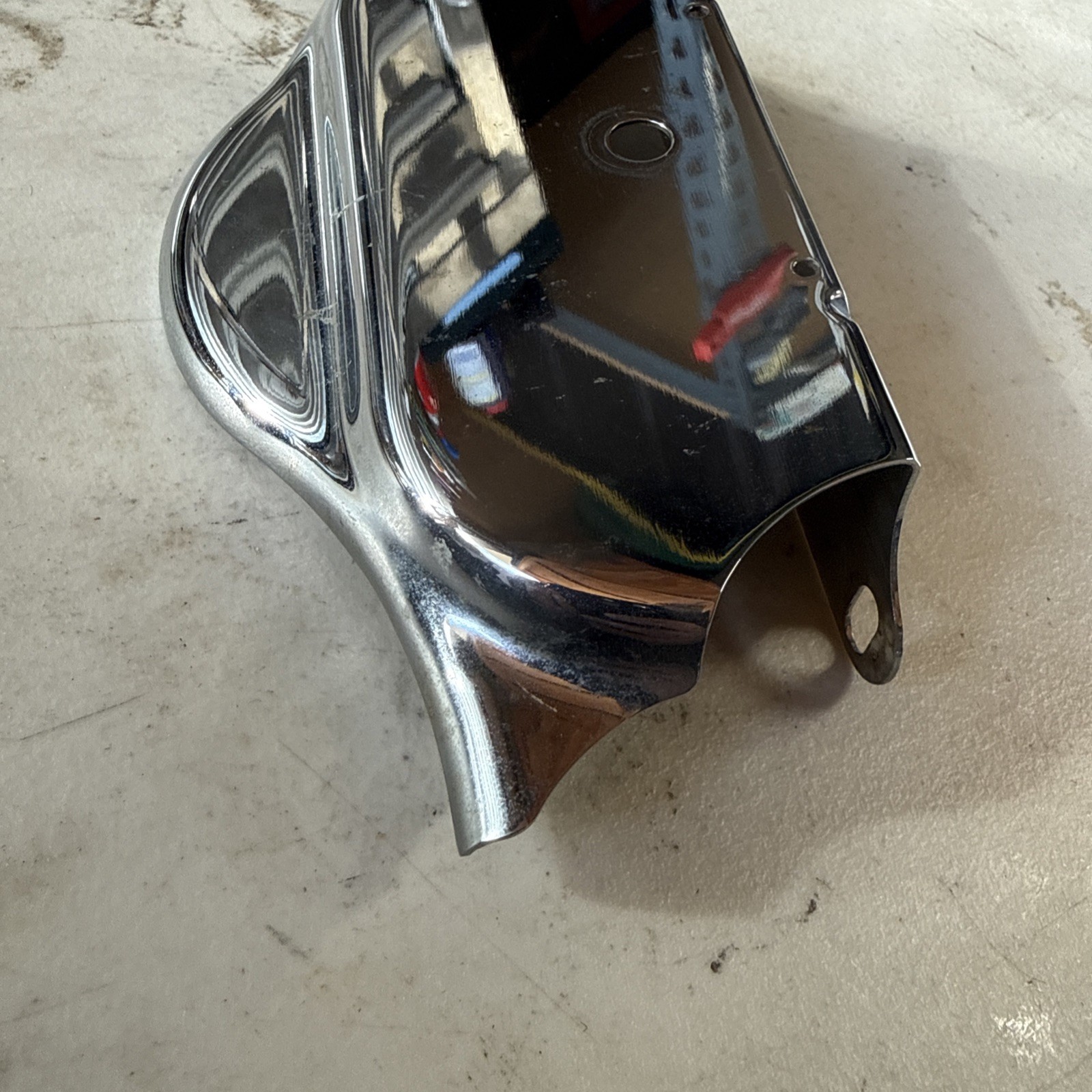 Harley Street Glide CVO Front Fork Triple Tree Trim Cover – CHROME