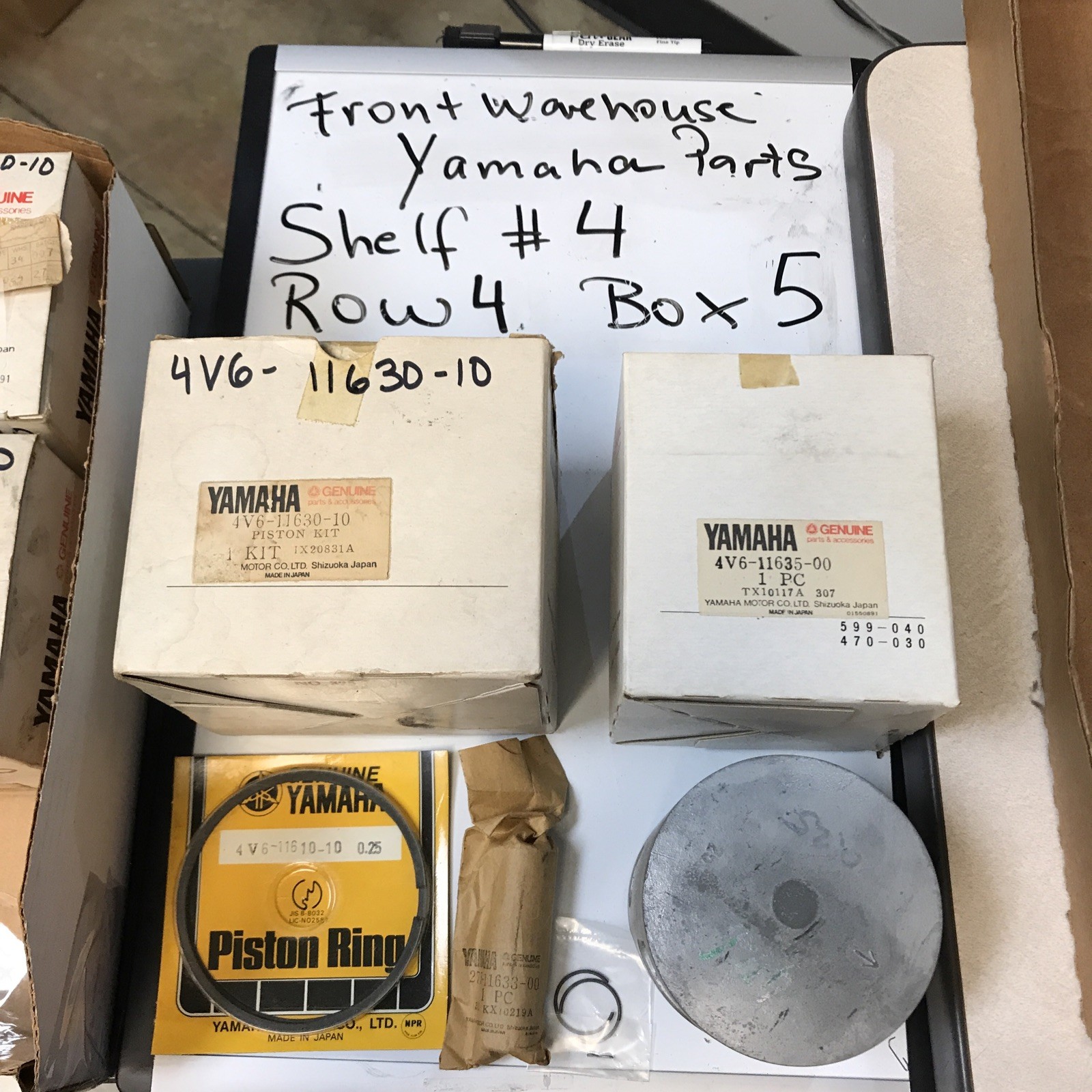 OEM YAMAHA 4V6-11630-10-00 COMPLETE PISTON KIT NIB