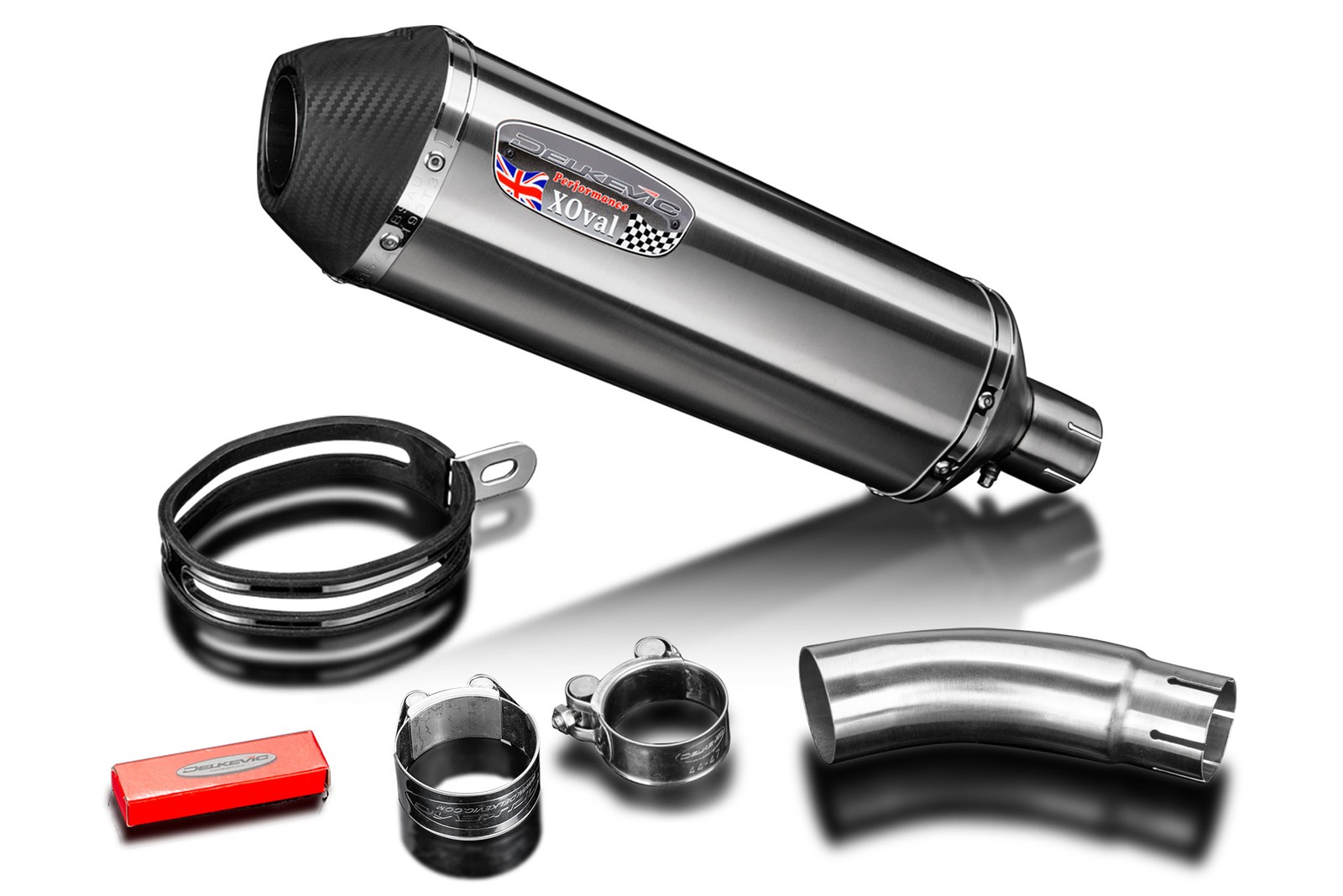 Kawasaki KLE500 2026-27 – Delkevic Slip On 13.5 Xoval Brushed Muffler