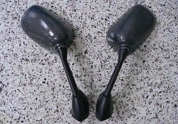 1989-2007 Kawasaki Ninja EX250 EX 250 CARBON SPORTBIKE MIRRORS
