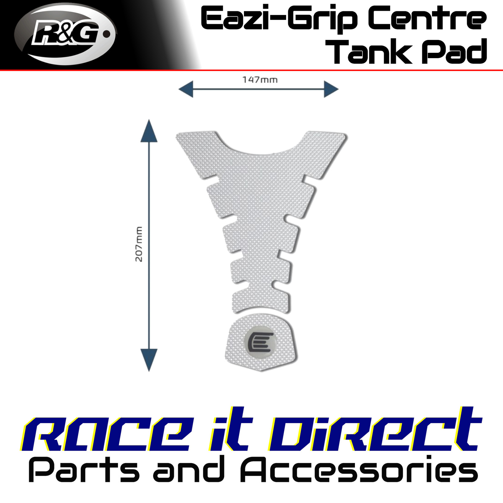 Eazi-Grip Centre Tank Pads for Ducati Monster 797 2014-2018 Pro H Clear