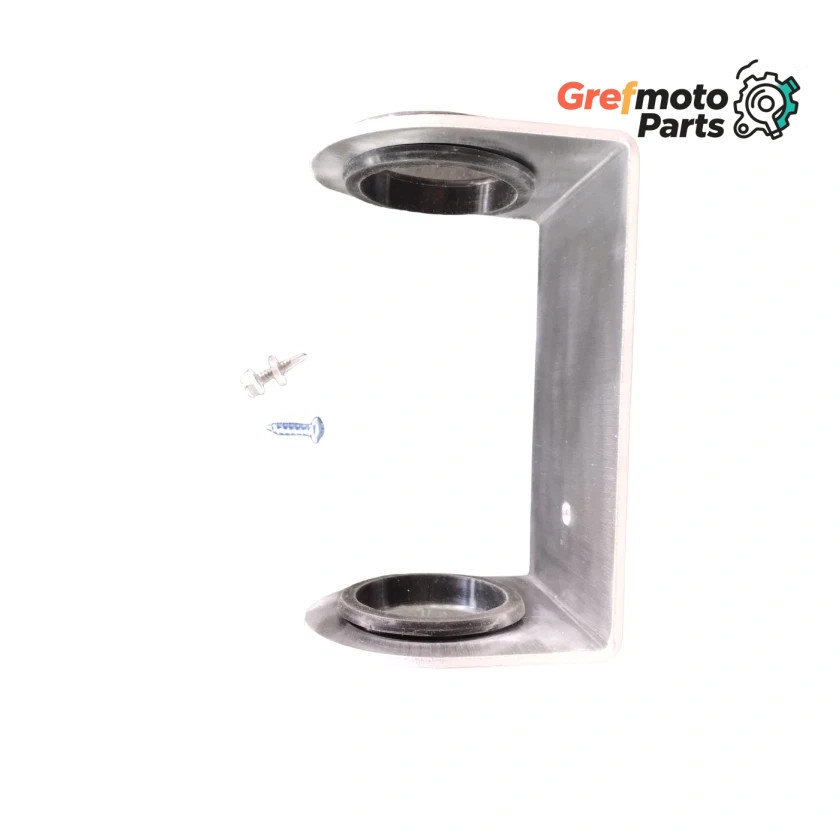 2″ Hole Flashlight Hanger Holder Wall Mount Storage Organizer Aluminum Silver