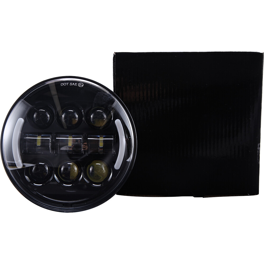 5.75″ LED Headlight With Turn Signal For Honda Shadow VT 600 750 1100 VTX1800C