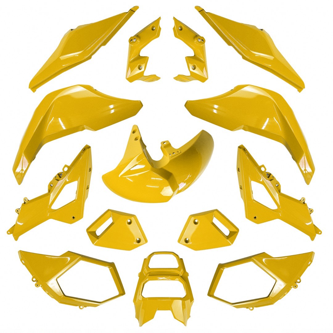 YELLOW FULL FAIRING SET READY TO INSTALL FOR HONDA GROM MSX SF 125 2016-20