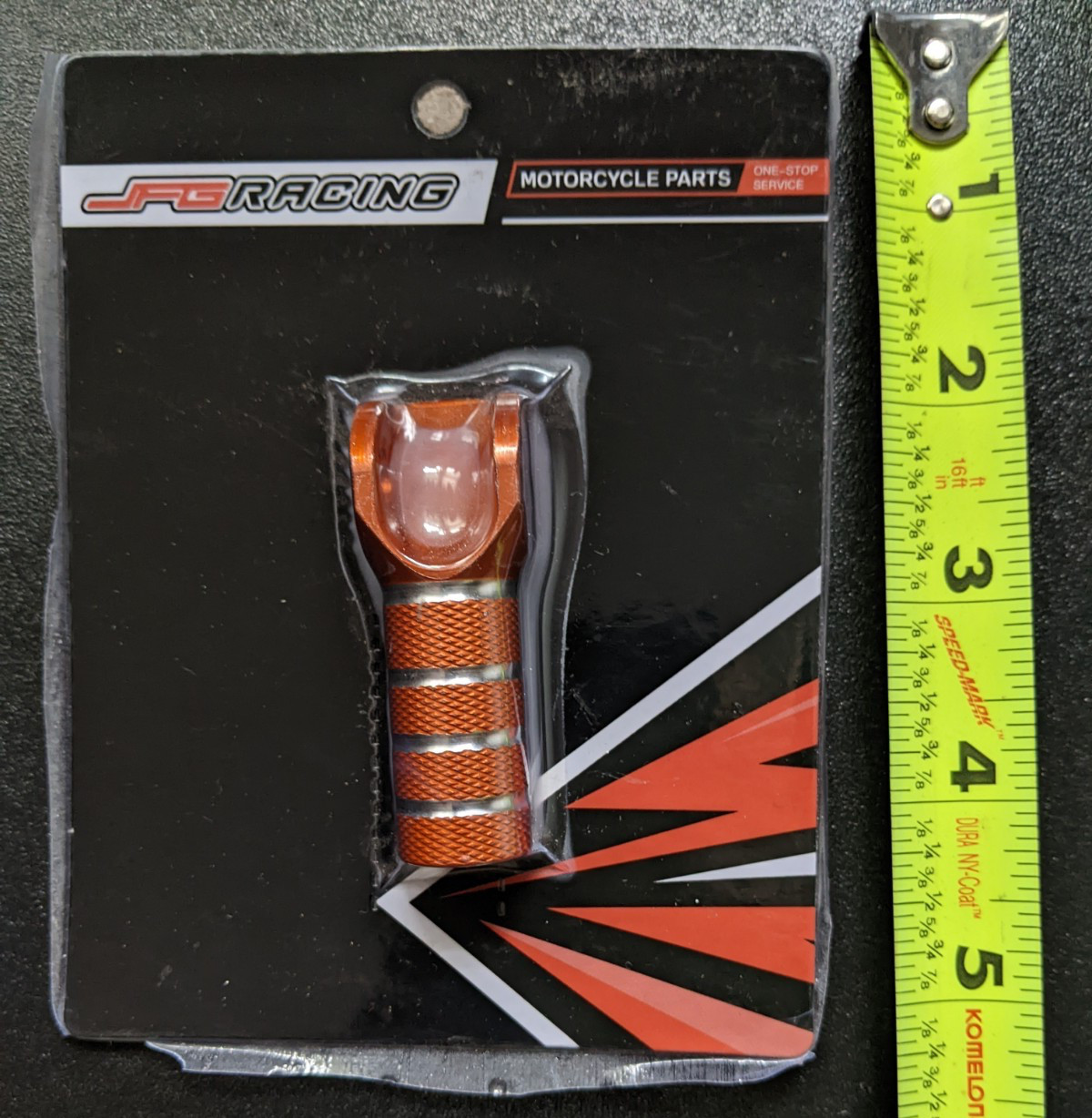 NEW NIP SEALED JFG RACING DIRTBIKE ATV ATC KICK START FOOT PEG LEVER ORANGE ALUM